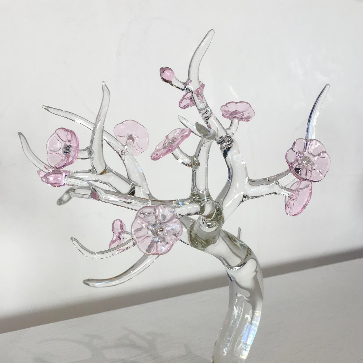 Candle Glass Sculpture, Designed by Simone Crestani, Made in Italy In New Condition For Sale In Beverly Hills, CA
