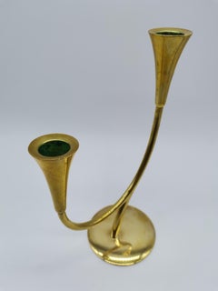 Candle Holder, Brass, Richard Rohac Vienna, Austria