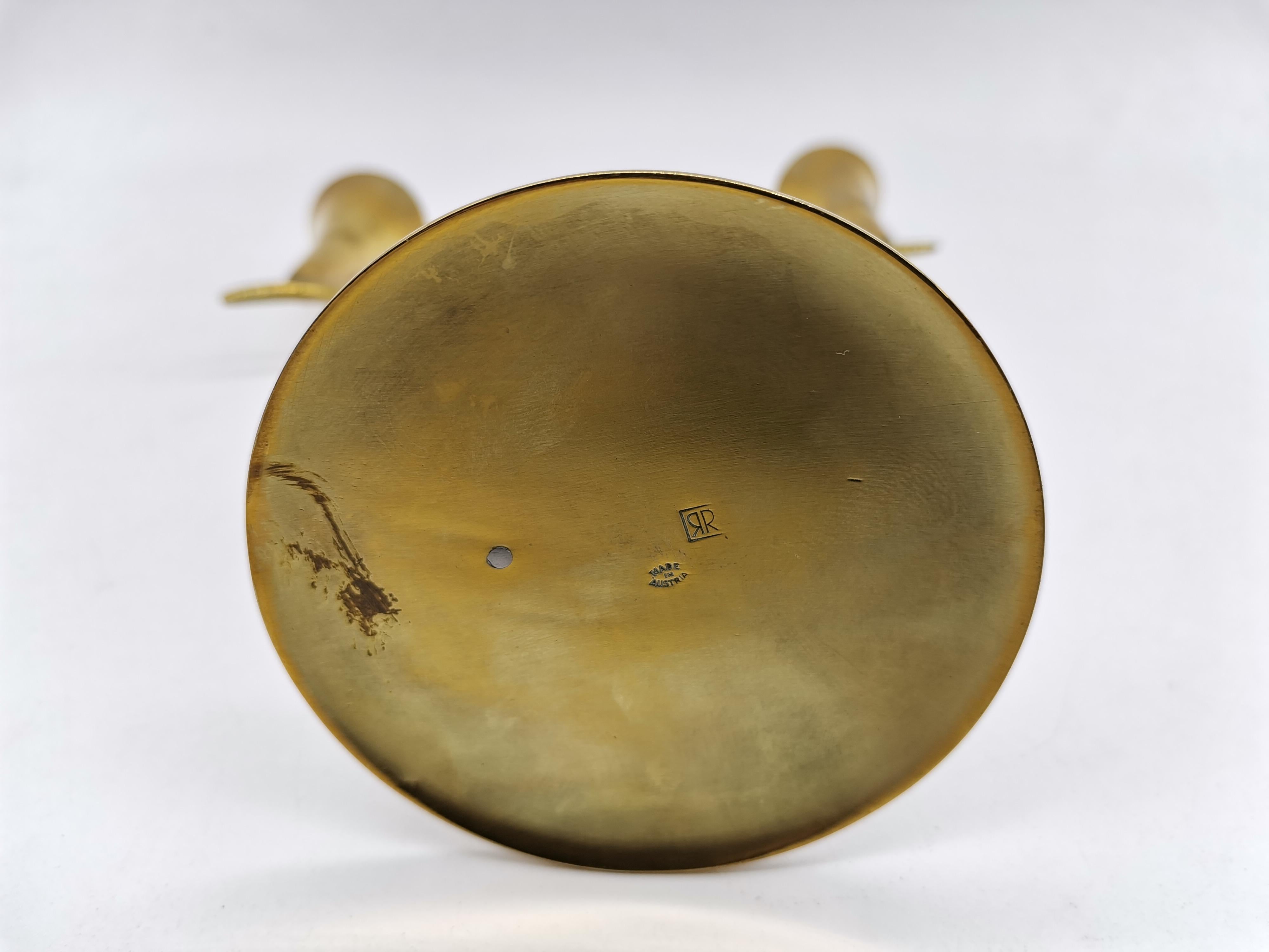 Candle Holder, Brass, Richard Rohac Vienna, Austria For Sale 1