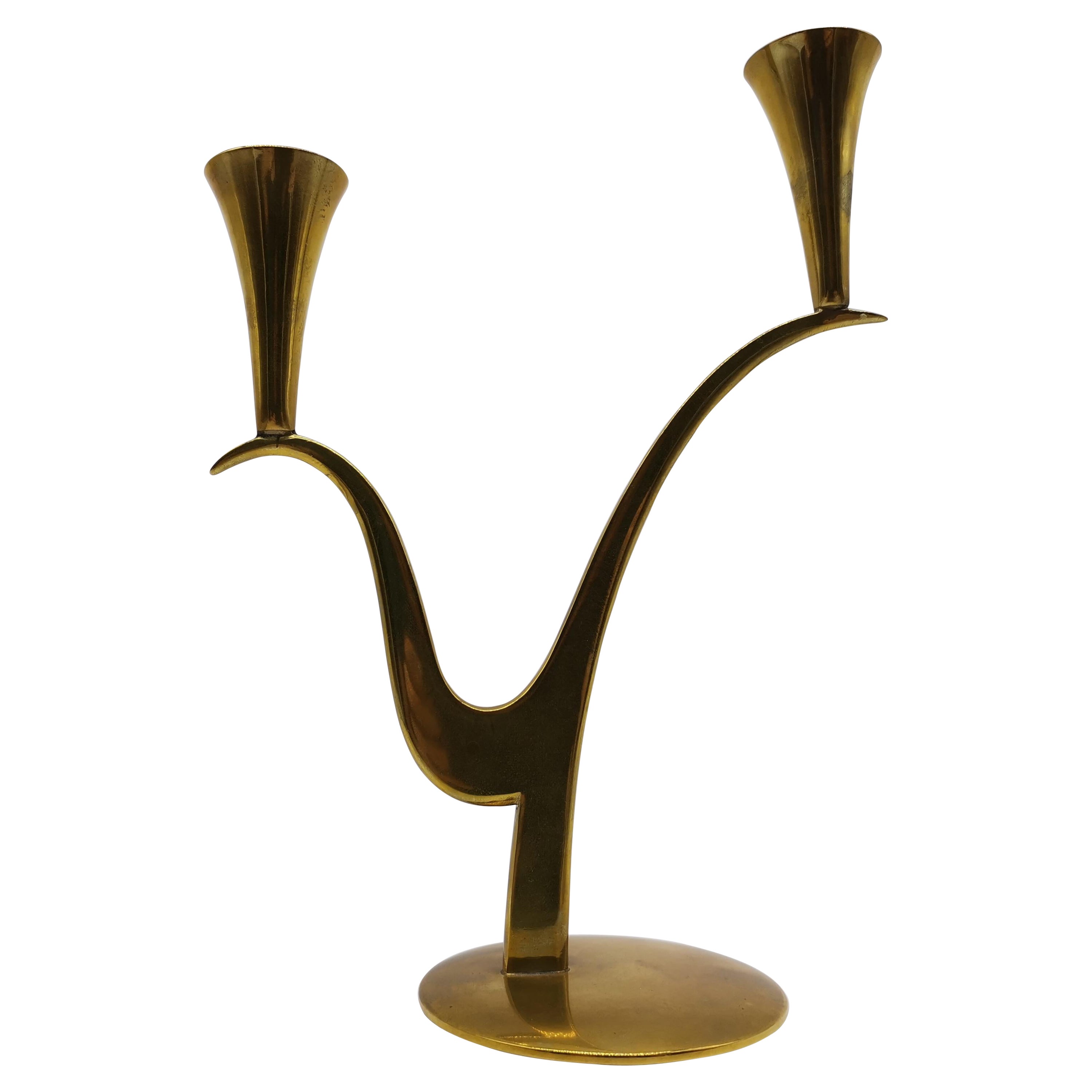 Kerzenständer, Messing, Richard Rohac Wien, Österreich im Angebot