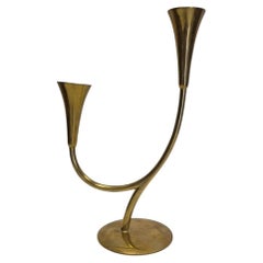 Candle Holder, Brass, Richard Rohac Vienna, Austria