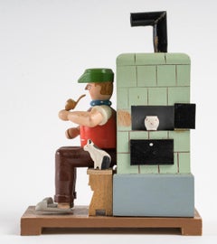 Candle Holder, Folk Art