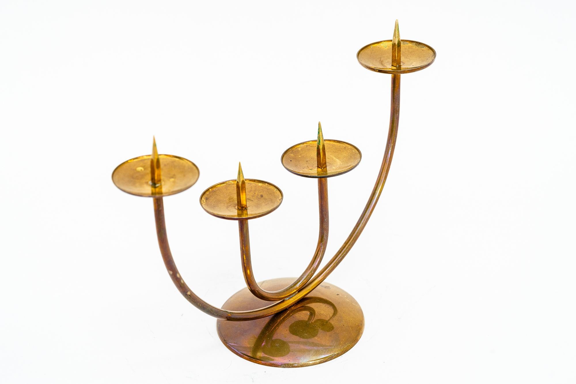 Mid-Century Modern Candle Holder for 4 Candles Vienna around 1950s For Sale