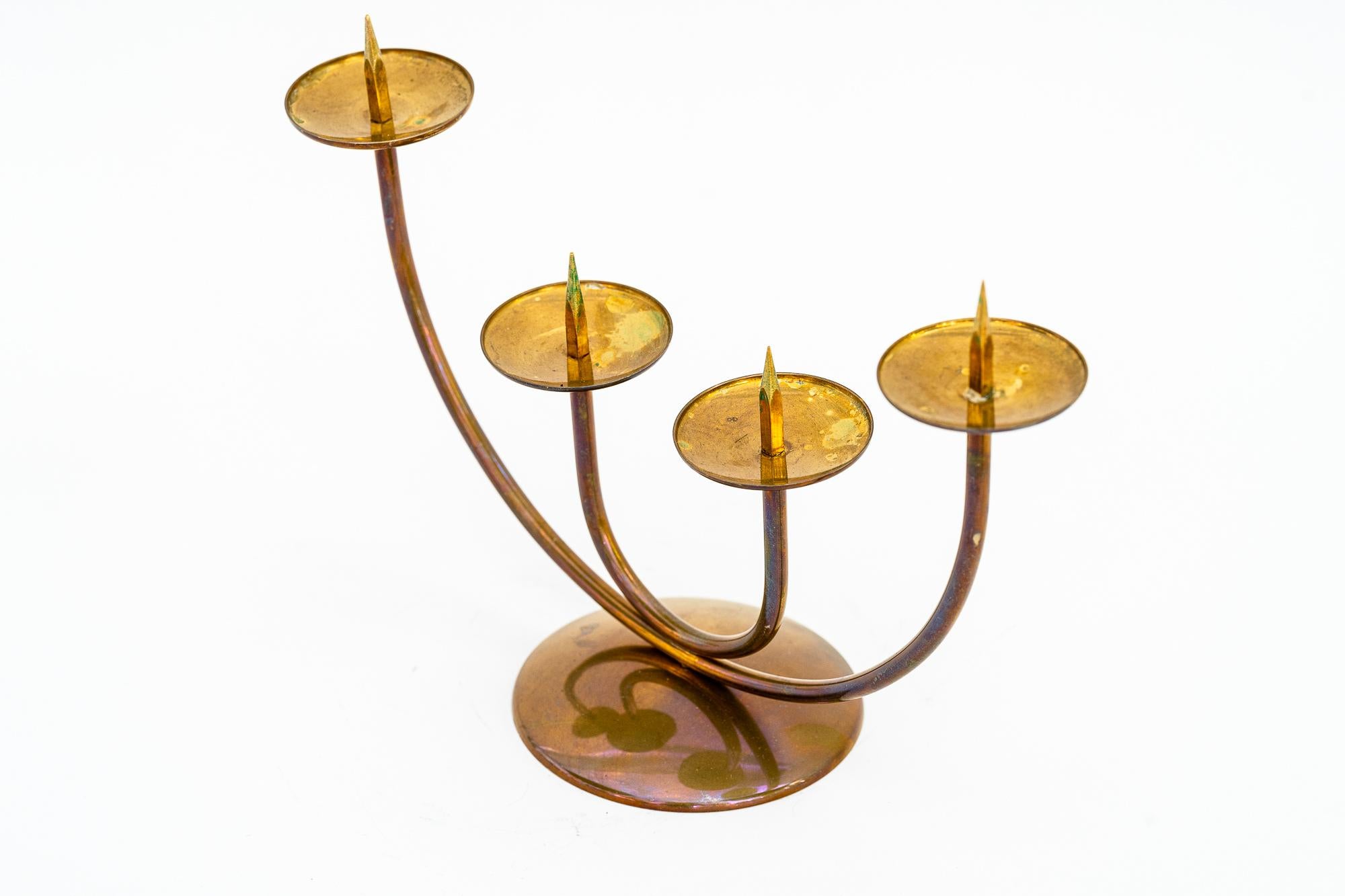 Austrian Candle Holder for 4 Candles Vienna around 1950s For Sale