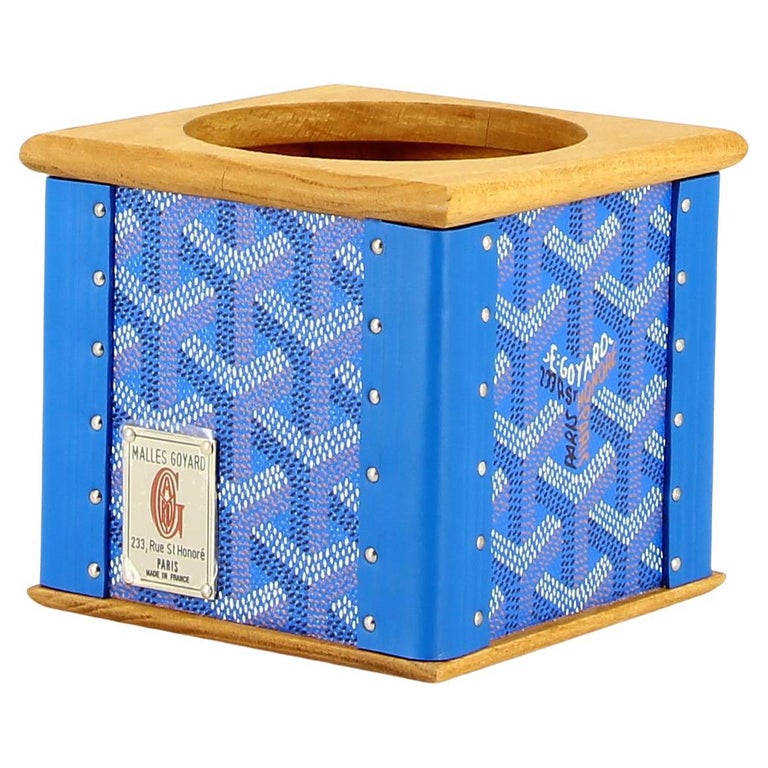 Candle holder Goyard Monogram Blue For Sale at 1stDibs