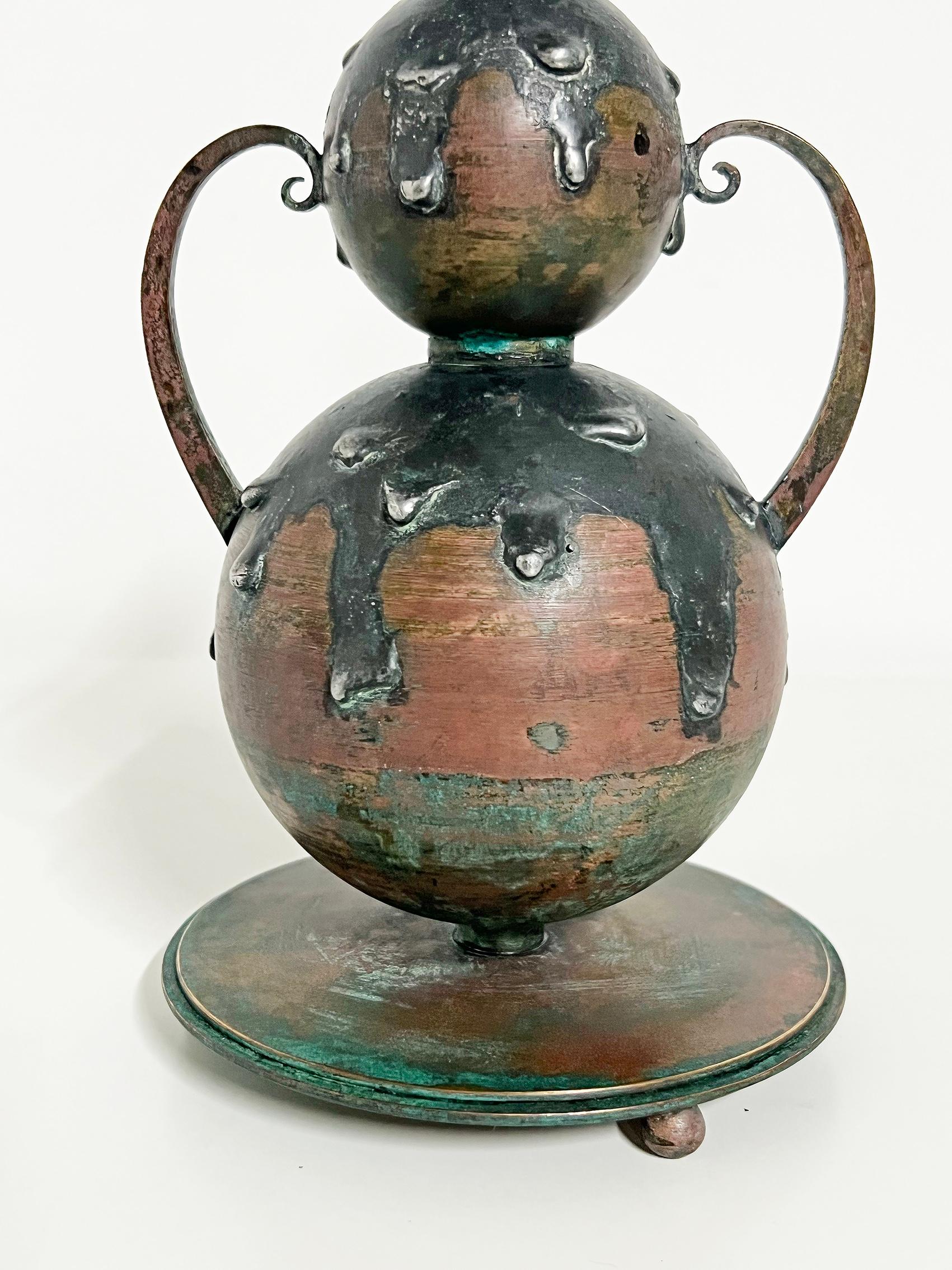 Portacandele in bronzo, G. Åke Göteborg, 1920 ca. in vendita 4