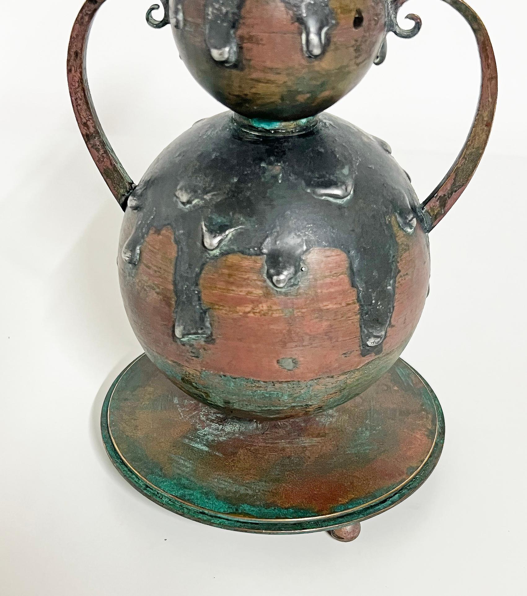 Portacandele in bronzo, G. Åke Göteborg, 1920 ca. in vendita 5