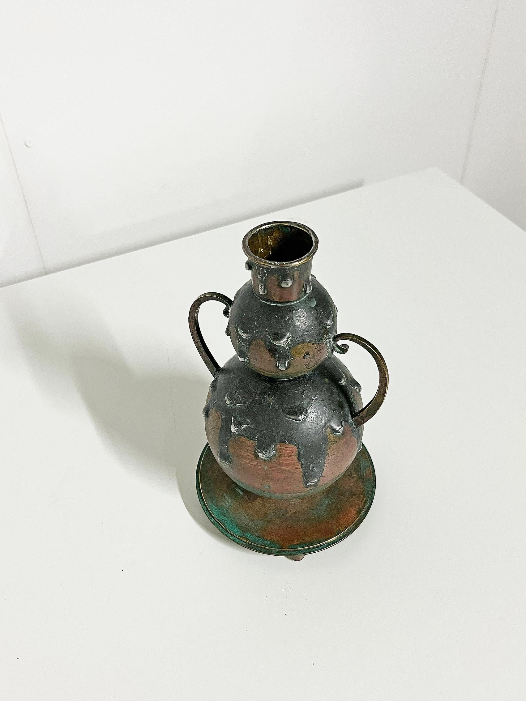 Portacandele in bronzo, G. Åke Göteborg, 1920 ca. in vendita 1