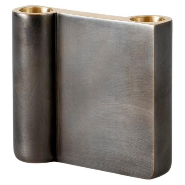 Candle Holder SC39, H10 in Bronzed Brass by Space Copenhagen for &Tradition For Sale