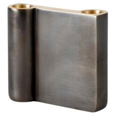 Candle Holder SC39, H10 in Bronzed Brass by Space Copenhagen for &Tradition