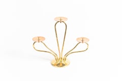 Portacandele Vienna Combinazione di ottone e rame 1960 circa