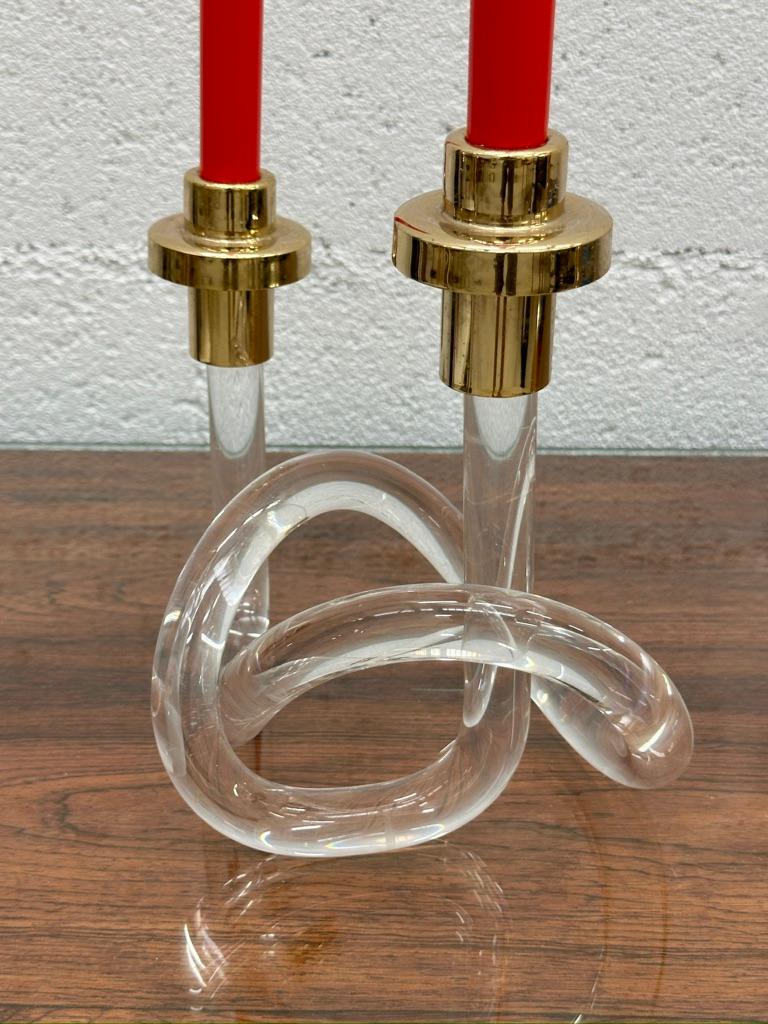 American Candle holder with twisted base by Dorothy Thorpe, USA, 1960 For Sale