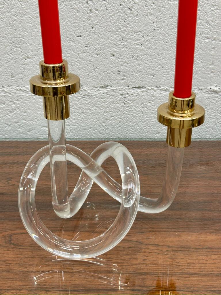 Mid-20th Century Candle holder with twisted base by Dorothy Thorpe, USA, 1960 For Sale
