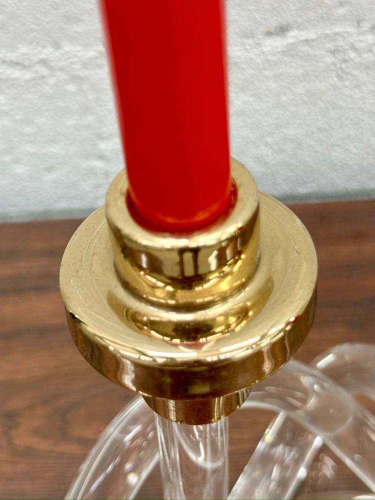 Candle holder with twisted base by Dorothy Thorpe, USA, 1960 For Sale 1