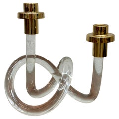 Candle holder with twisted base by Dorothy Thorpe, USA, 1960