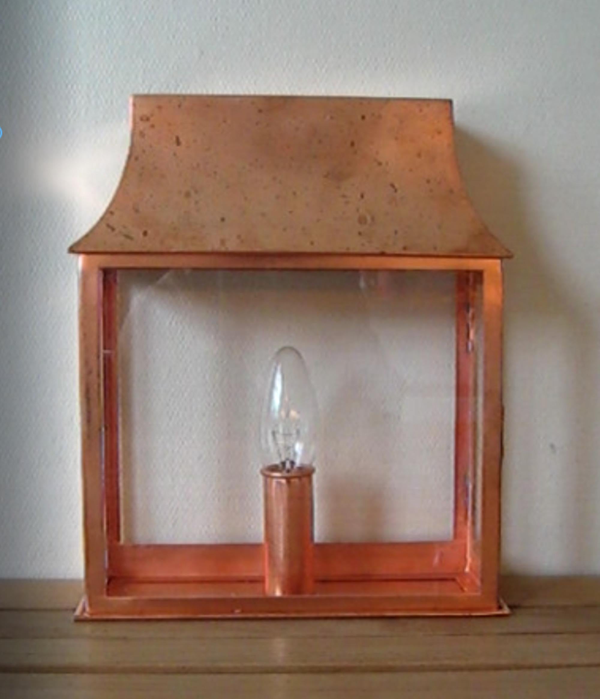 Contemporary Candle House, Wall Light Zinc For Sale