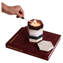 Candela in marmo, travertino di onice - L'essenza del lusso in una candela