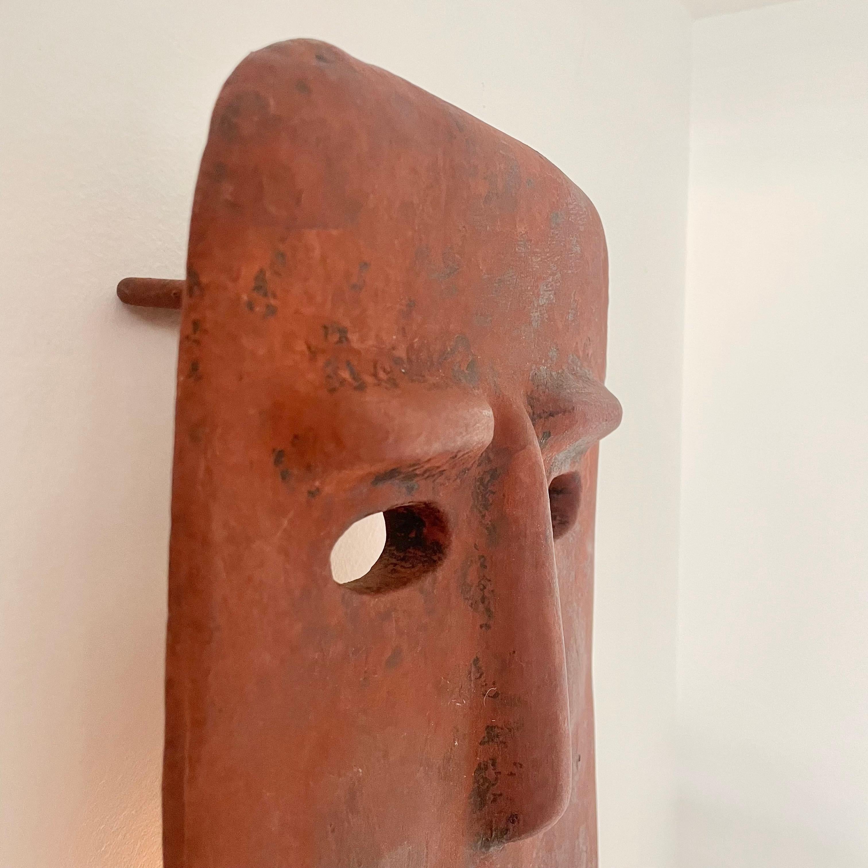 Candle Lit Mask Sconce, 1960s Italy For Sale 3