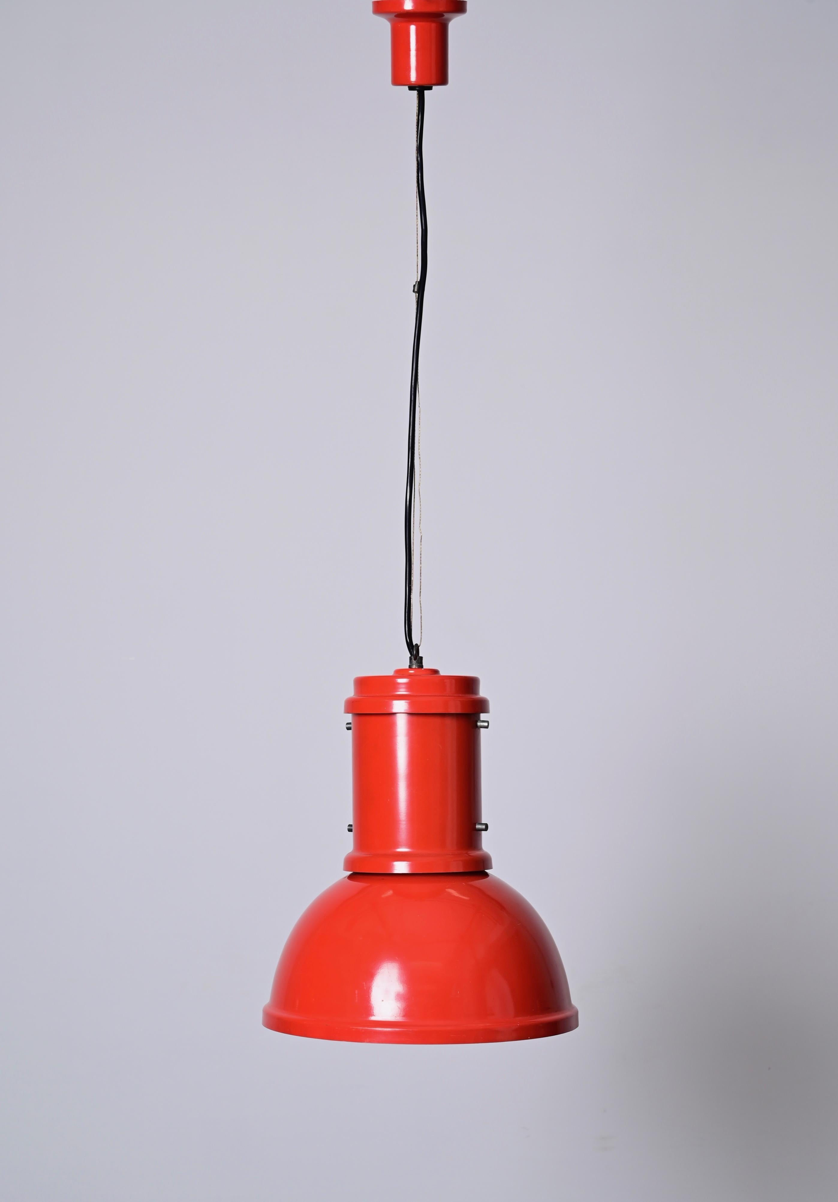 Lustre italien rouge mi-siècle « Lampadaire » pour Fontana Arte, années 1960  en vente 3