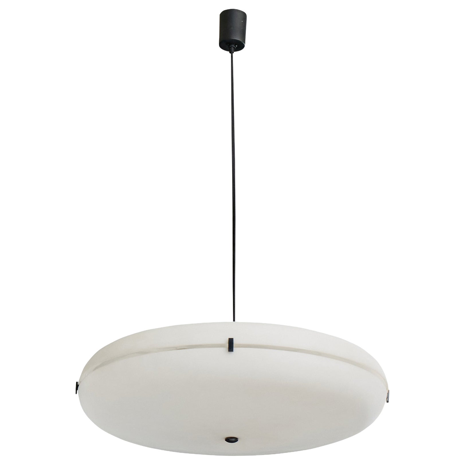 Candle, Pendant Light, Acrylic, Metal, Italy, 1960s