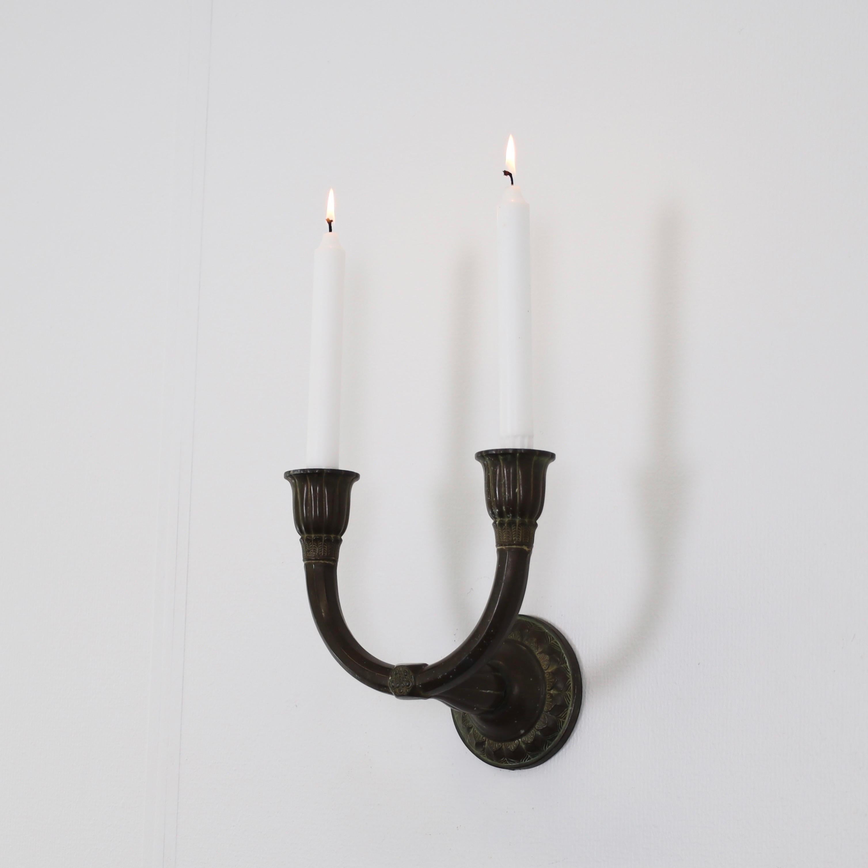 Kerzenleuchter von Just Andersen, hergestellt, 1920er Jahre, Dänemark (Art déco) im Angebot