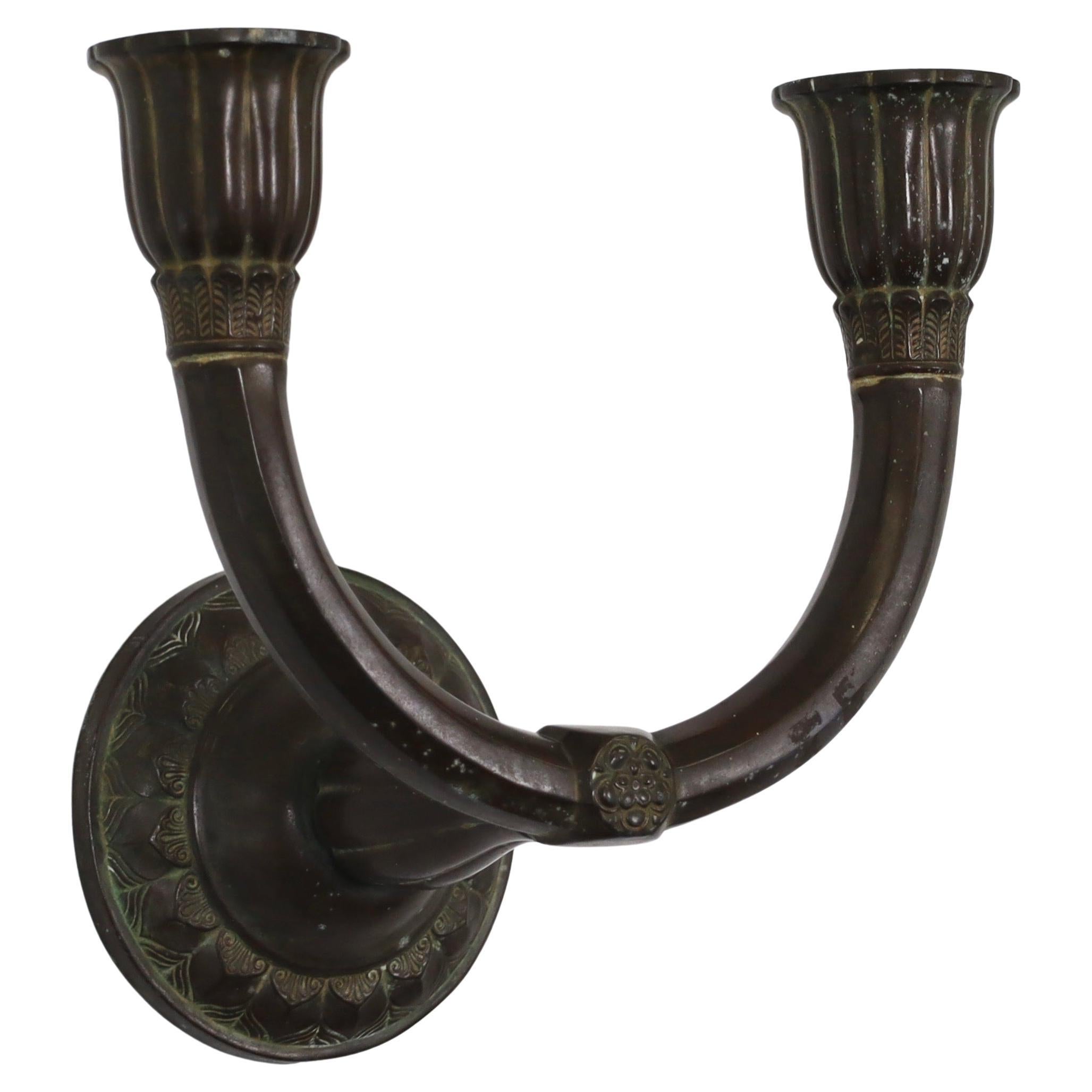 Candle Sconce made by Just Andersen, 1920s, Denmark