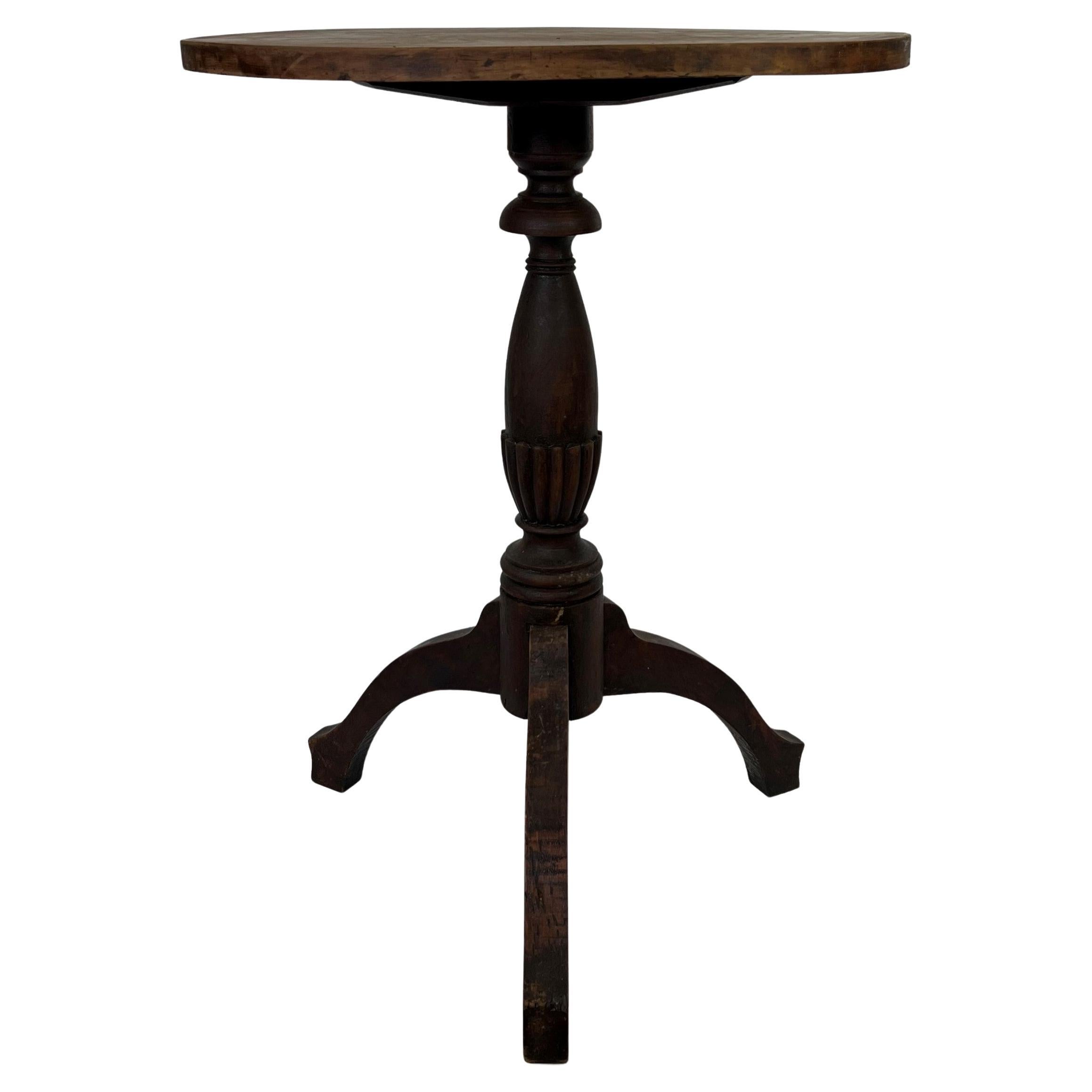 Candle Stand  Cherry  Empire Southern U.S.  North Alabama or Tennessee c 1820 For Sale