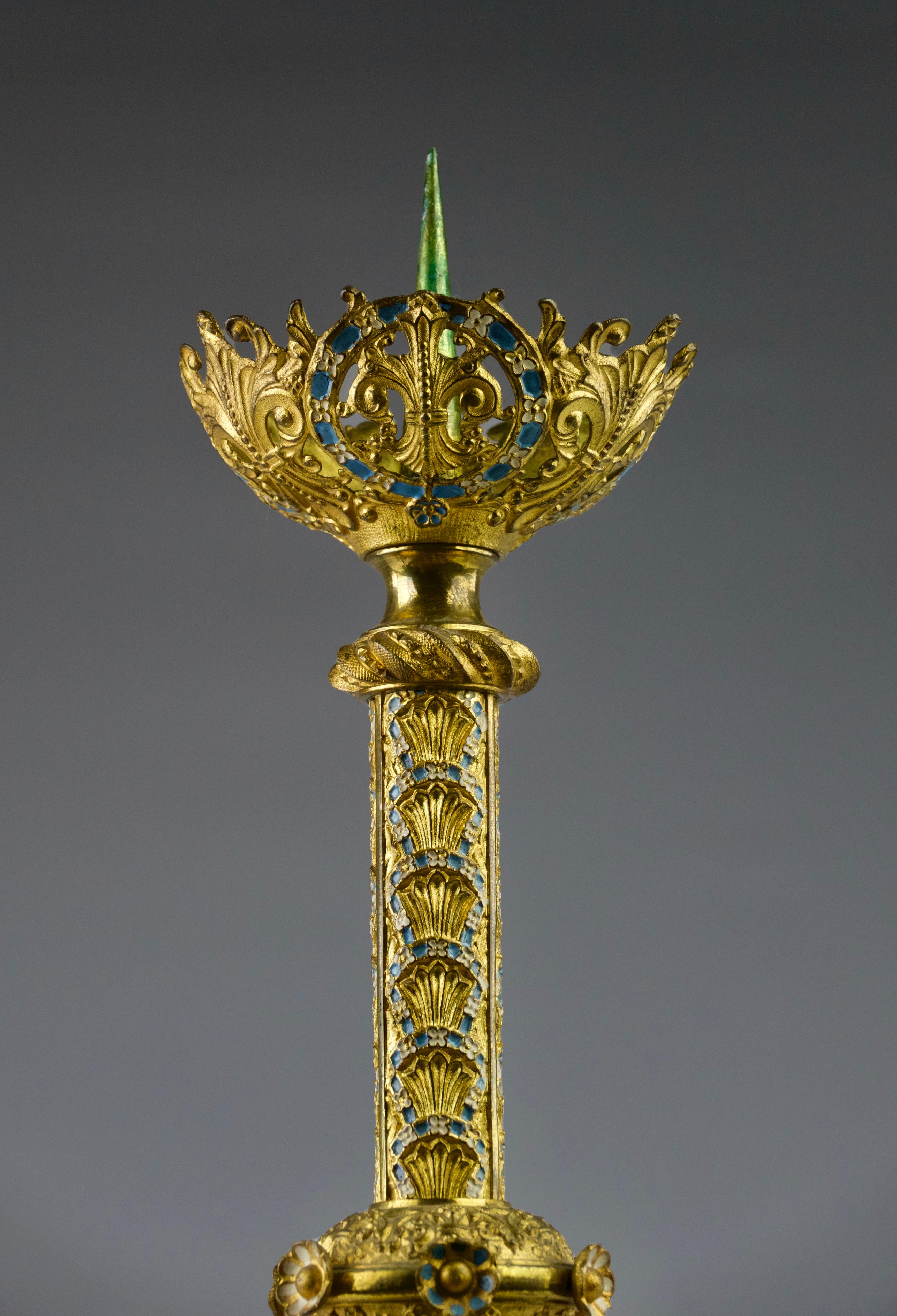 French Candle Stick, France, 19th Century For Sale