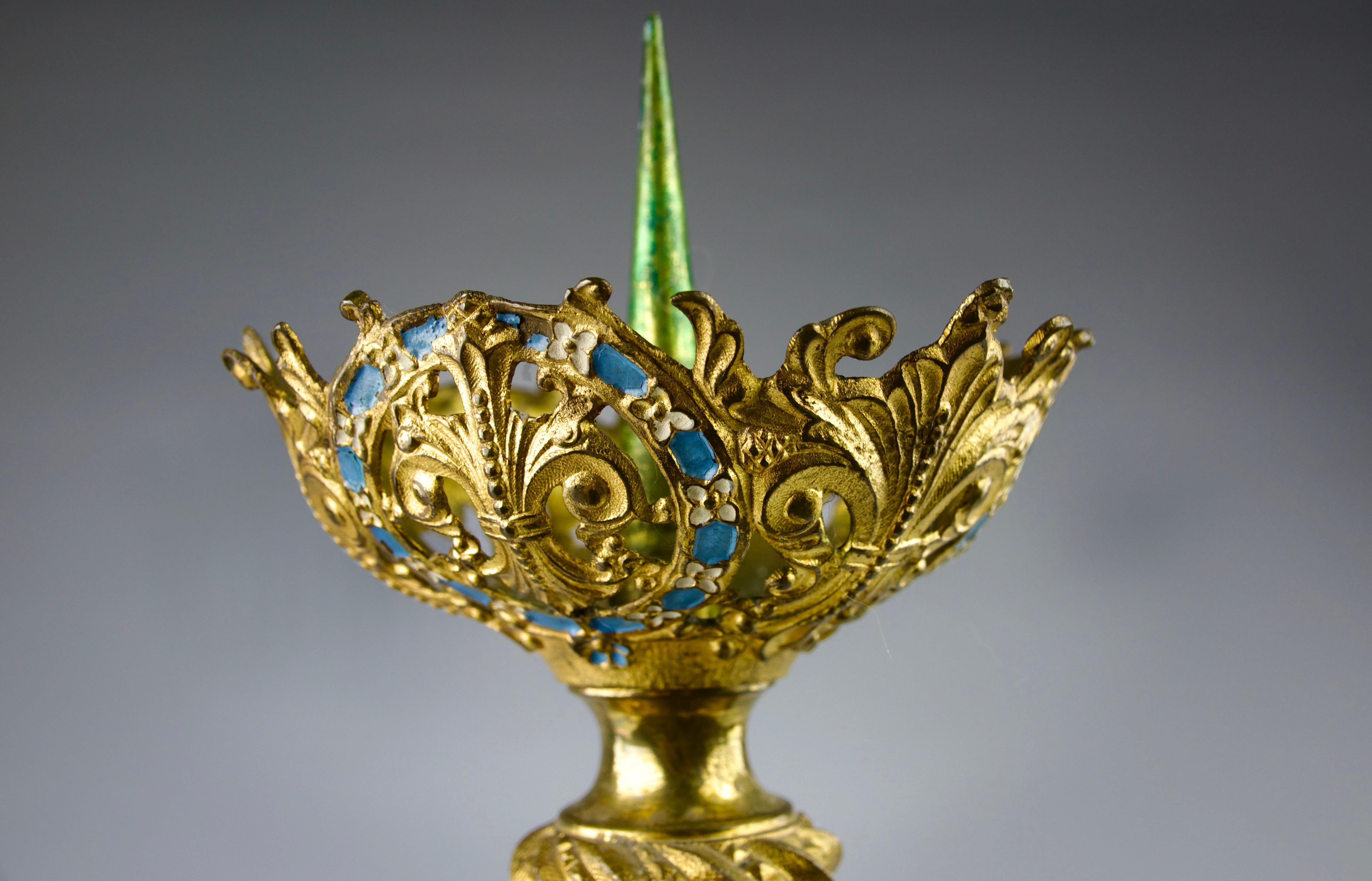 Bronze Candle Stick, France, 19th Century For Sale