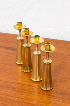 Candle Sticks in Brass by Jens Harald Quistgaard for Dansk Designs, 1950s