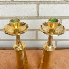 Candle Sticks in Brass by Jens Harald Quistgaard for Dansk Designs, 1950s