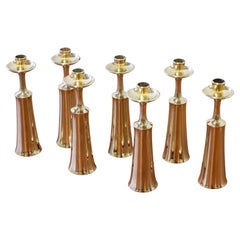 Candle Sticks in Brass by Jens Harald Quistgaard for Dansk Designs, 1950s