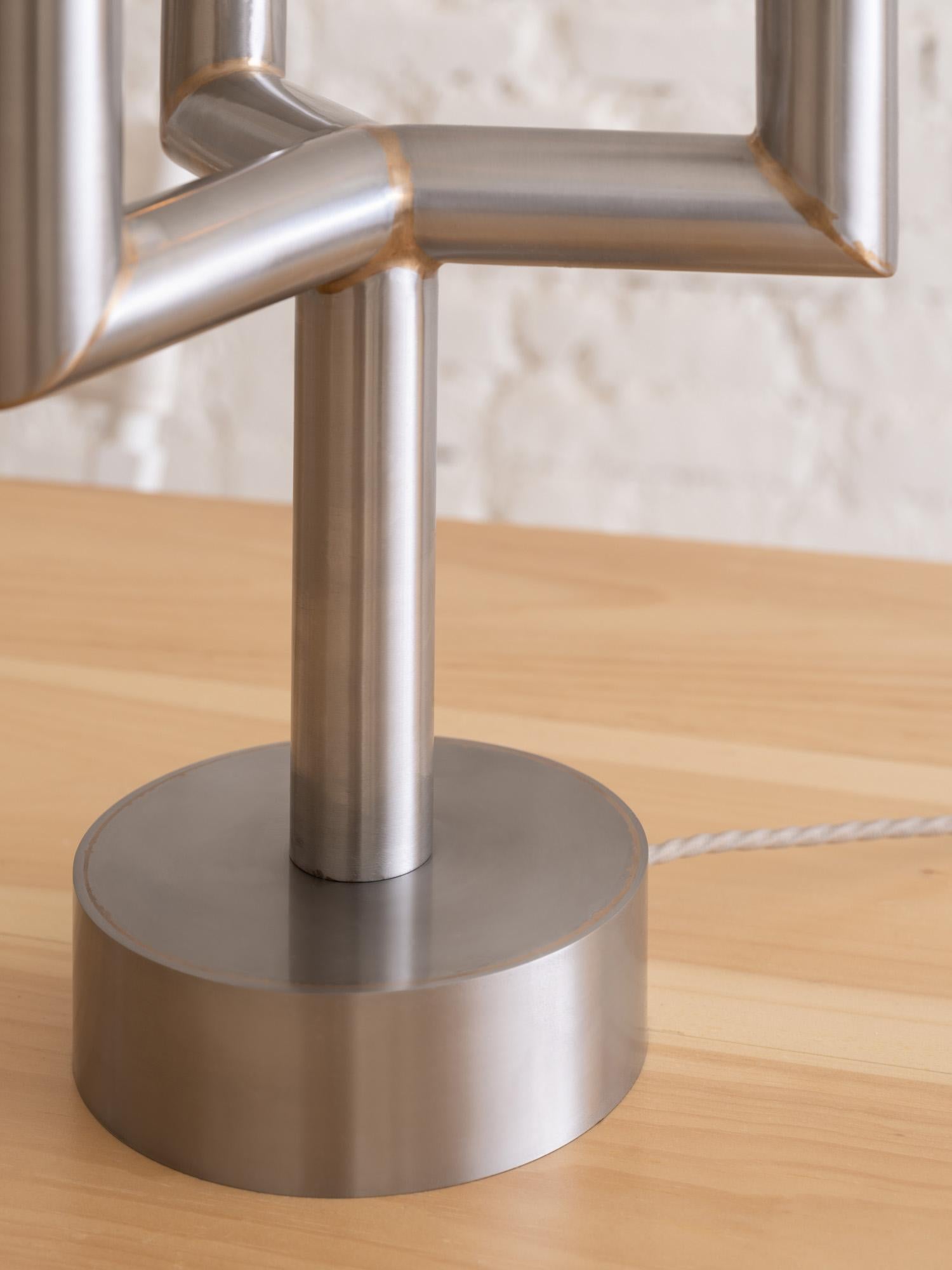 Effet bronze Lampe de table à bougie en vente