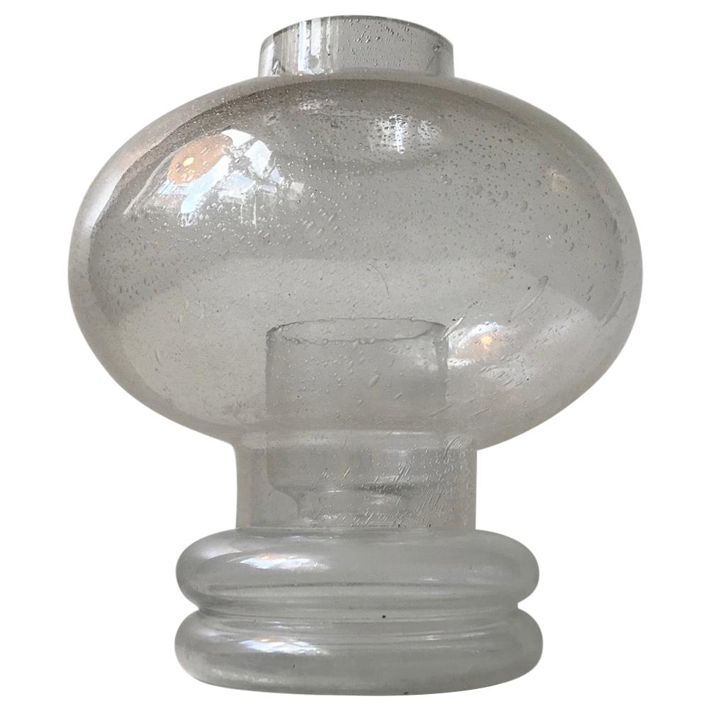 Candle Table Light in Blister Glass by Nanny Still, 1970s For Sale