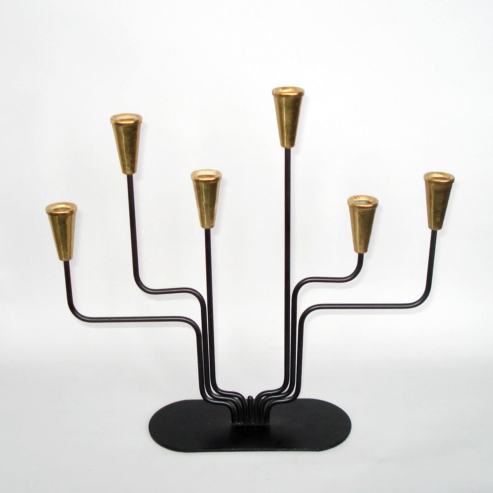 Candleholder by Gunnar Ander for Ystad Metall, Sweden 2