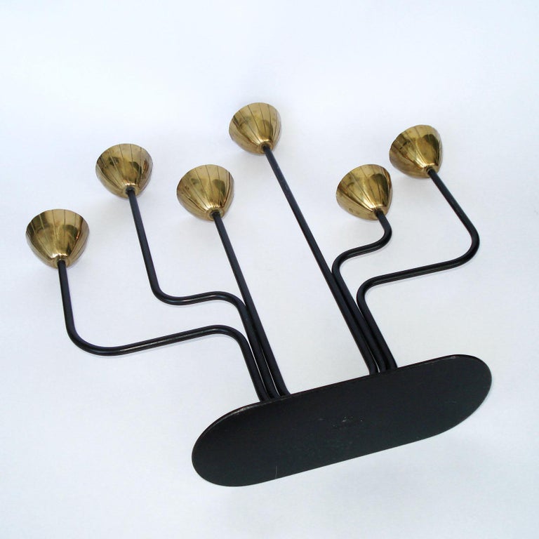 Candleholder by Gunnar Ander for Ystad Metall, Sweden For Sale 1