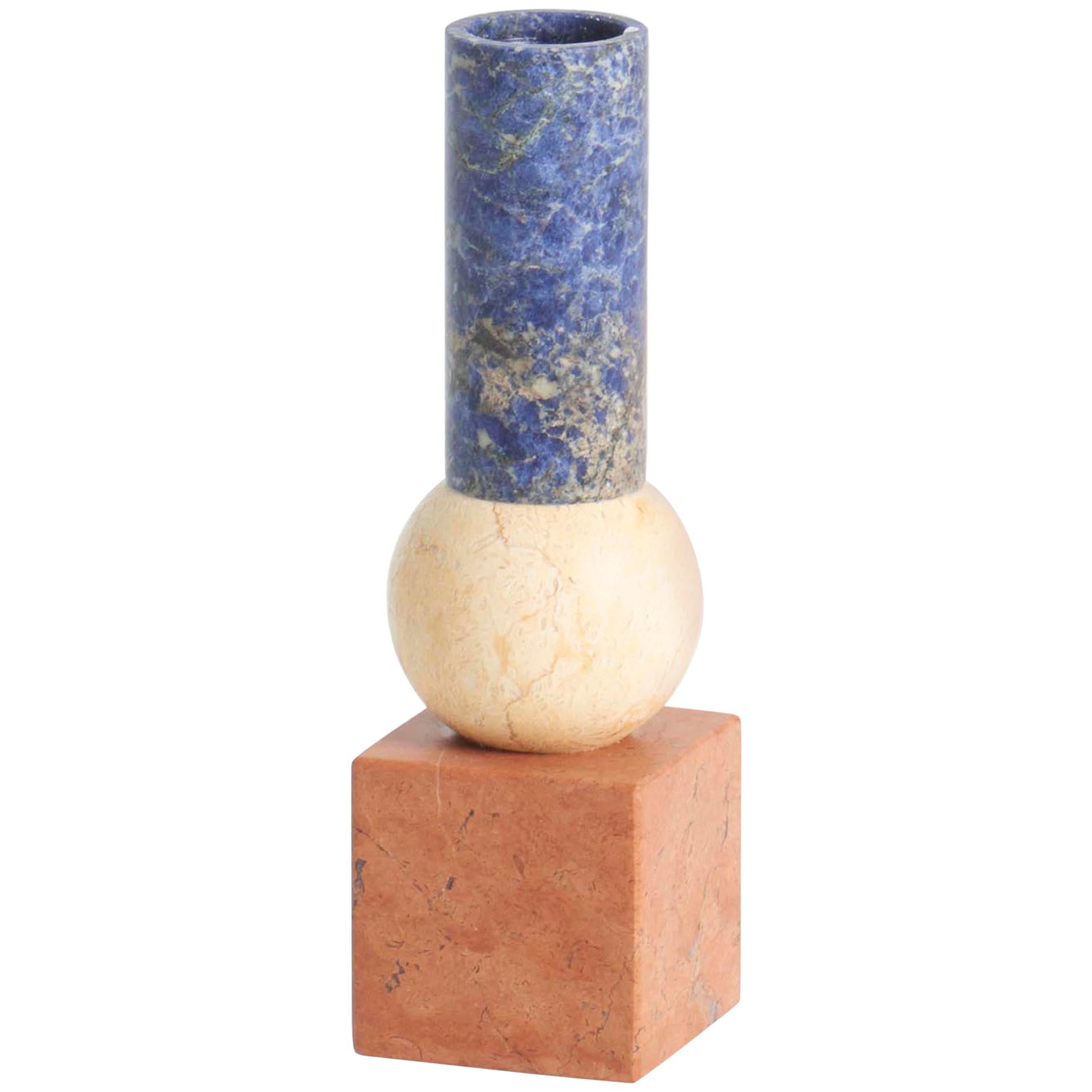 New Modern Candleholder in Marble creator Michele Chiossi For Sale