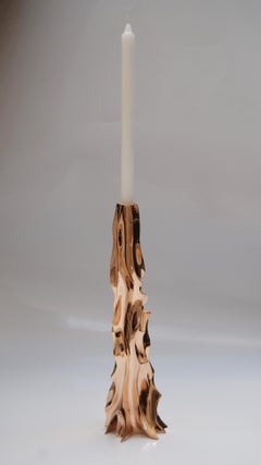 Candleholder in Polished Bronze by FAKASAKA Design