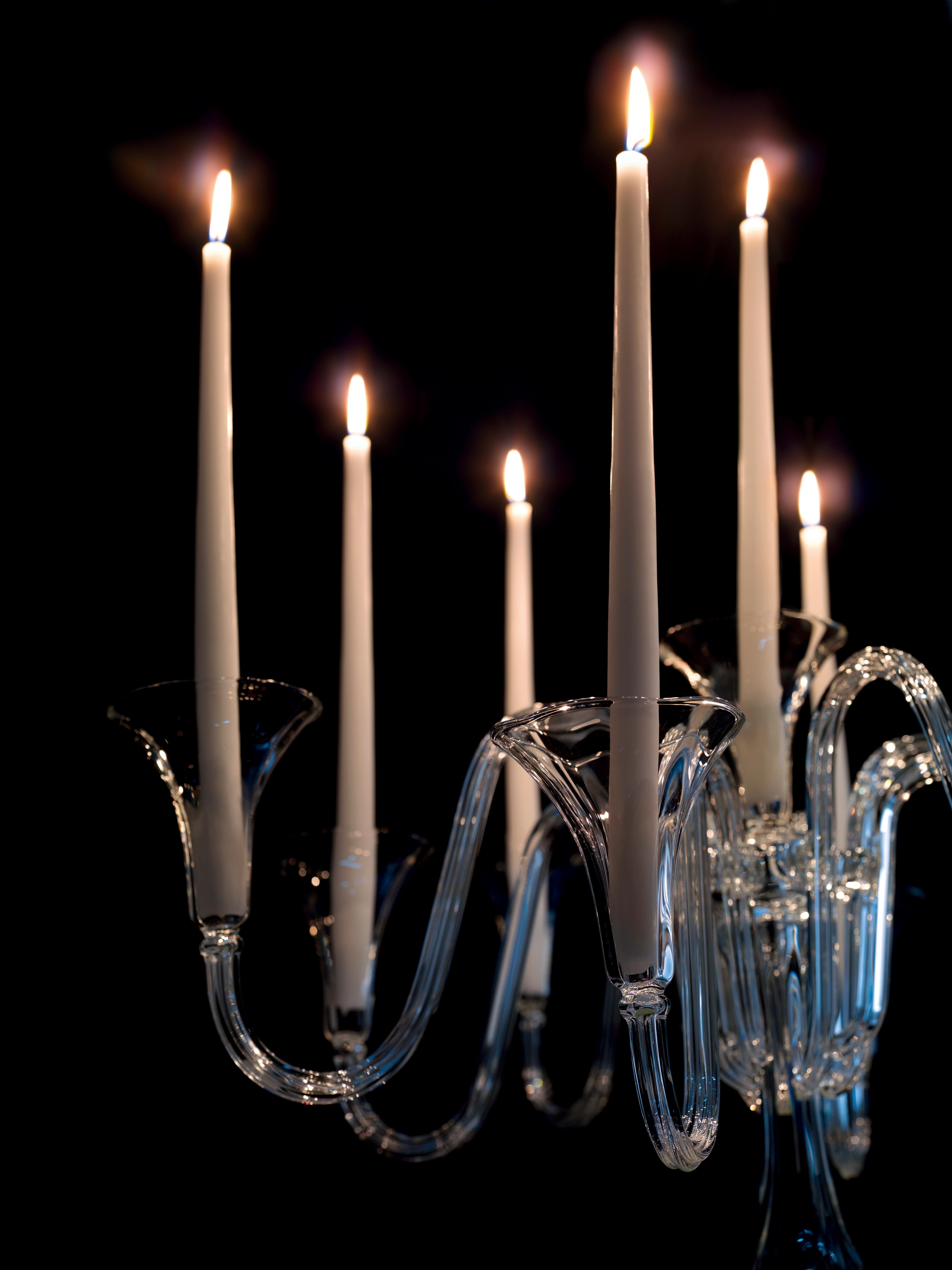 Candleholder Royal Pyrex with 9 Arms, in Pyrex, Italy For Sale 1