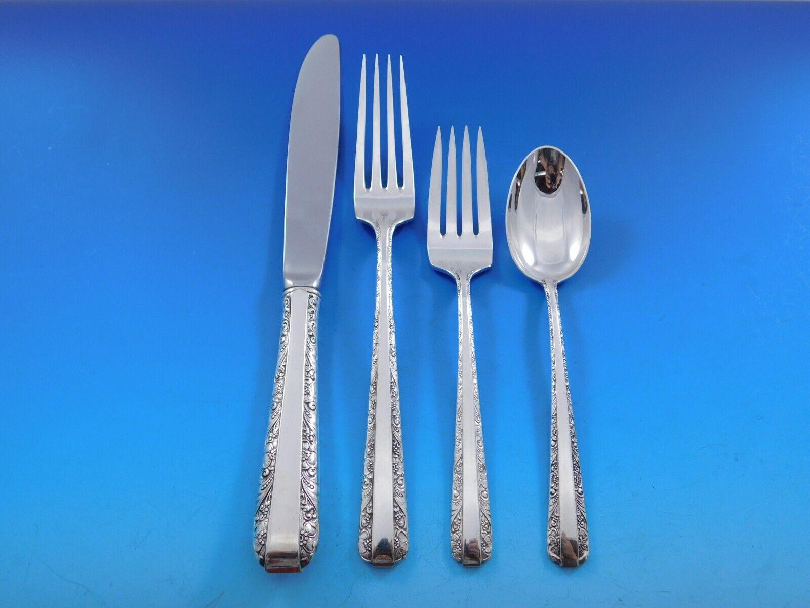 Candlelight by Towle Set di posate in argento sterling per 12 persone Servizio da 60 pezzi Cena In condizioni ottime in vendita a Big Bend, WI