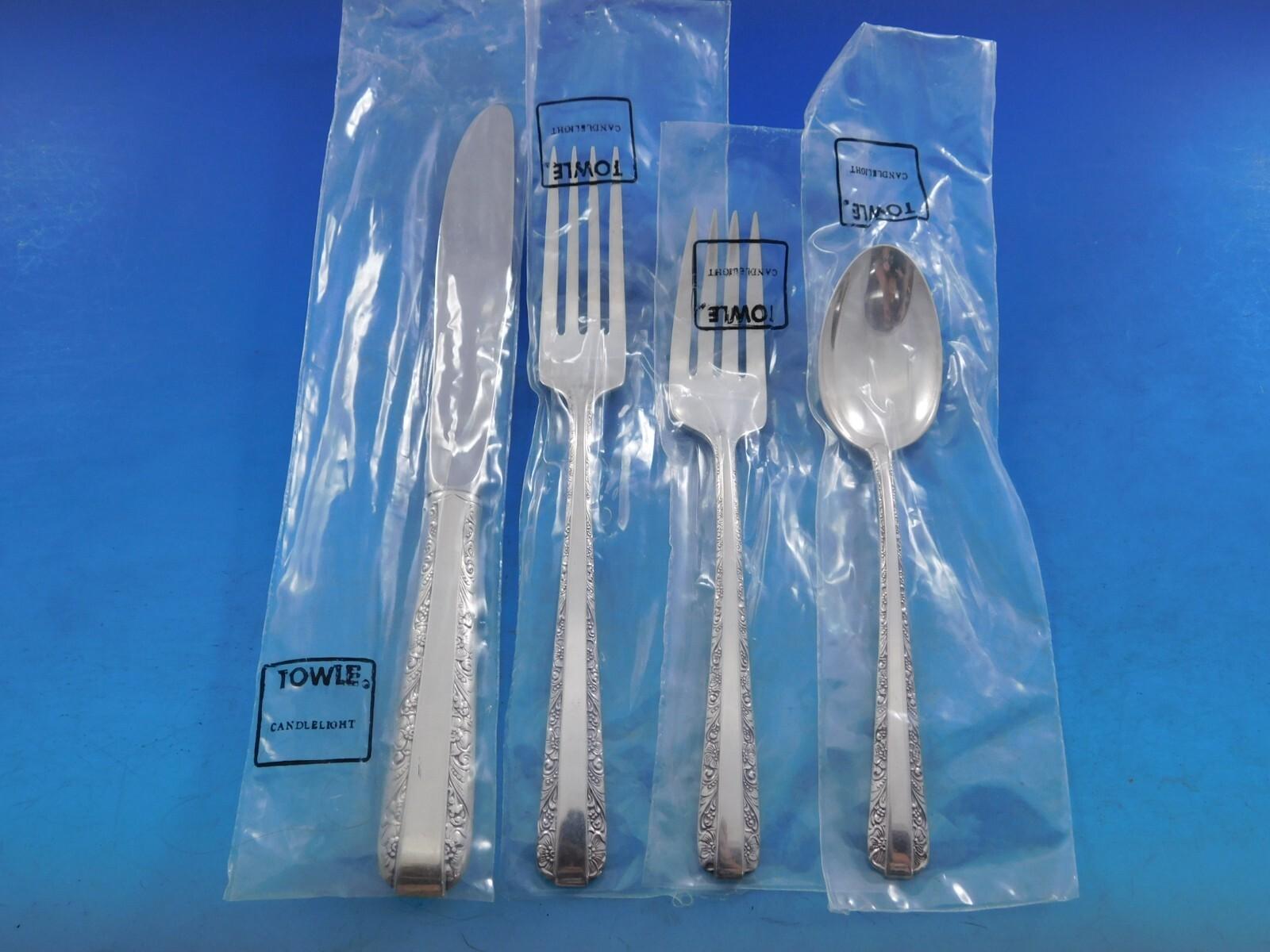 Candlelight by Towle Juego de Cubiertos de Plata de Ley Para 8 Servicio 40 Piezas Nuevo en venta 1