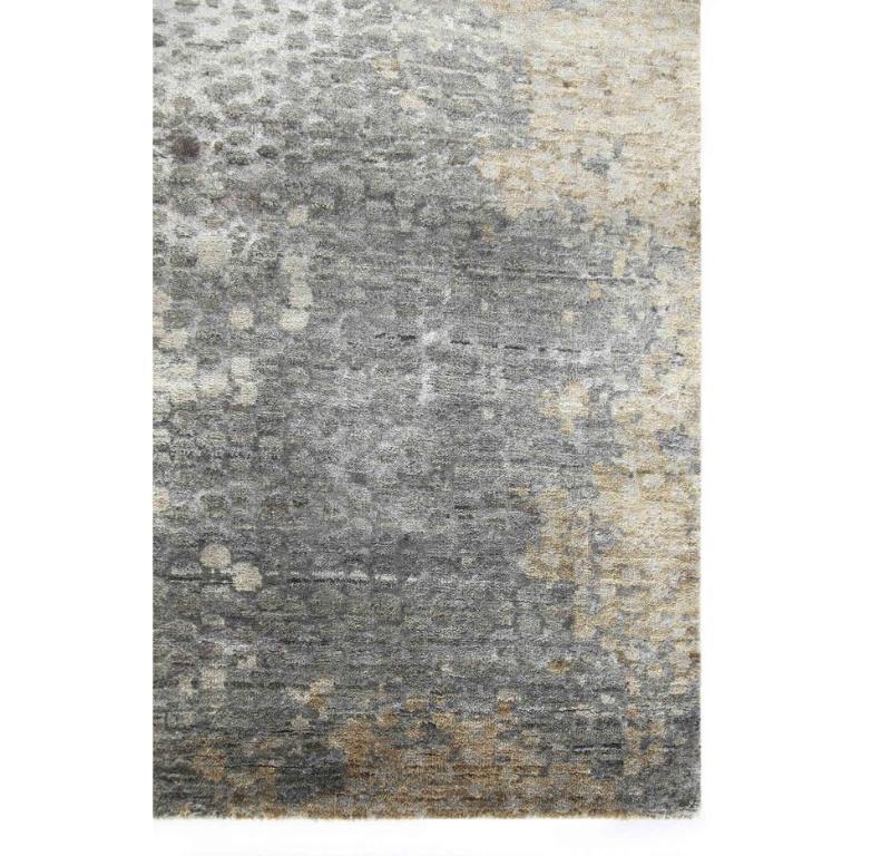 Alfombra anudada a mano Candlelight Reflections Ashwood & Medium Gray 120X180 cm Moderno en venta