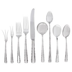 Used Candlelight Sterling Silver Flatware Set Patented in 1934 by Towle Silversmiths