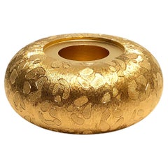 Gold-plated Candleholder Born to Be Light, "Panther Donut" from TOTEM N°2