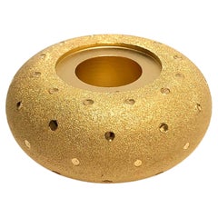Gold-plated Candleholder Born to Be a Light, "Precious Donut" from TOTEM N°1