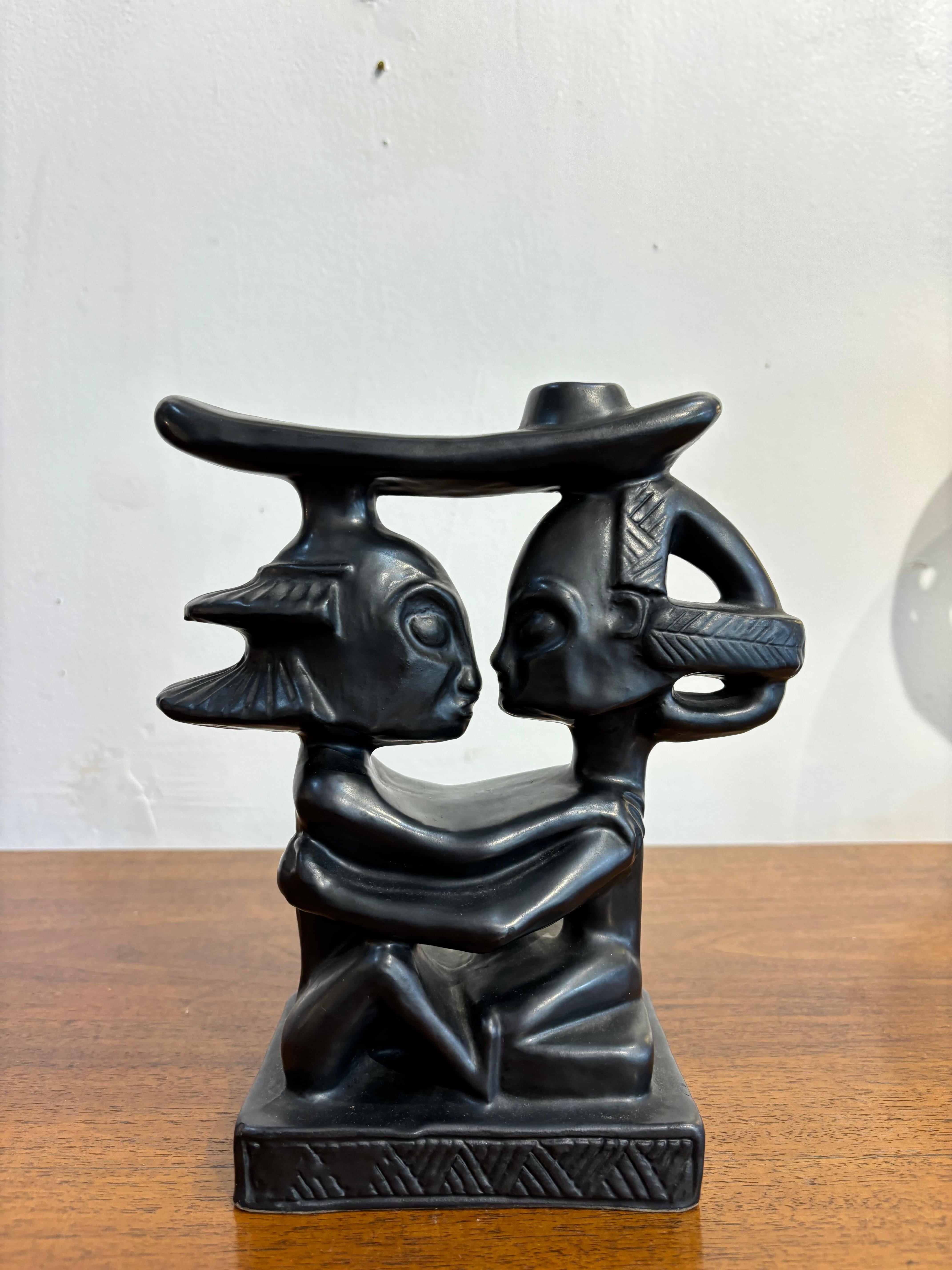 Bougeoir par Jacques Sagan et Helene Ugo, Vallauris. 