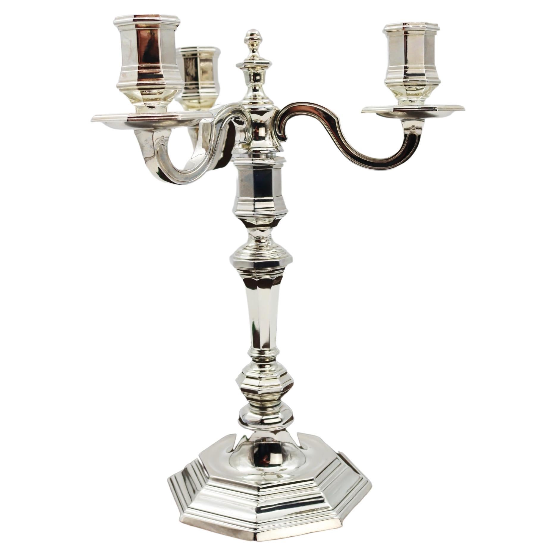 Candlestick, Candelabra, House of Christofle, 20th Century For Sale