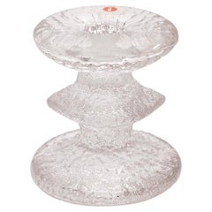 Candlestick Design by Timo Sarpaneva Iittala glass, 1960 Finland