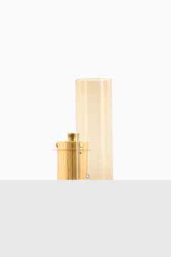 Candelero de latón y cristal de Hans-Agne Jakobsson, años 60