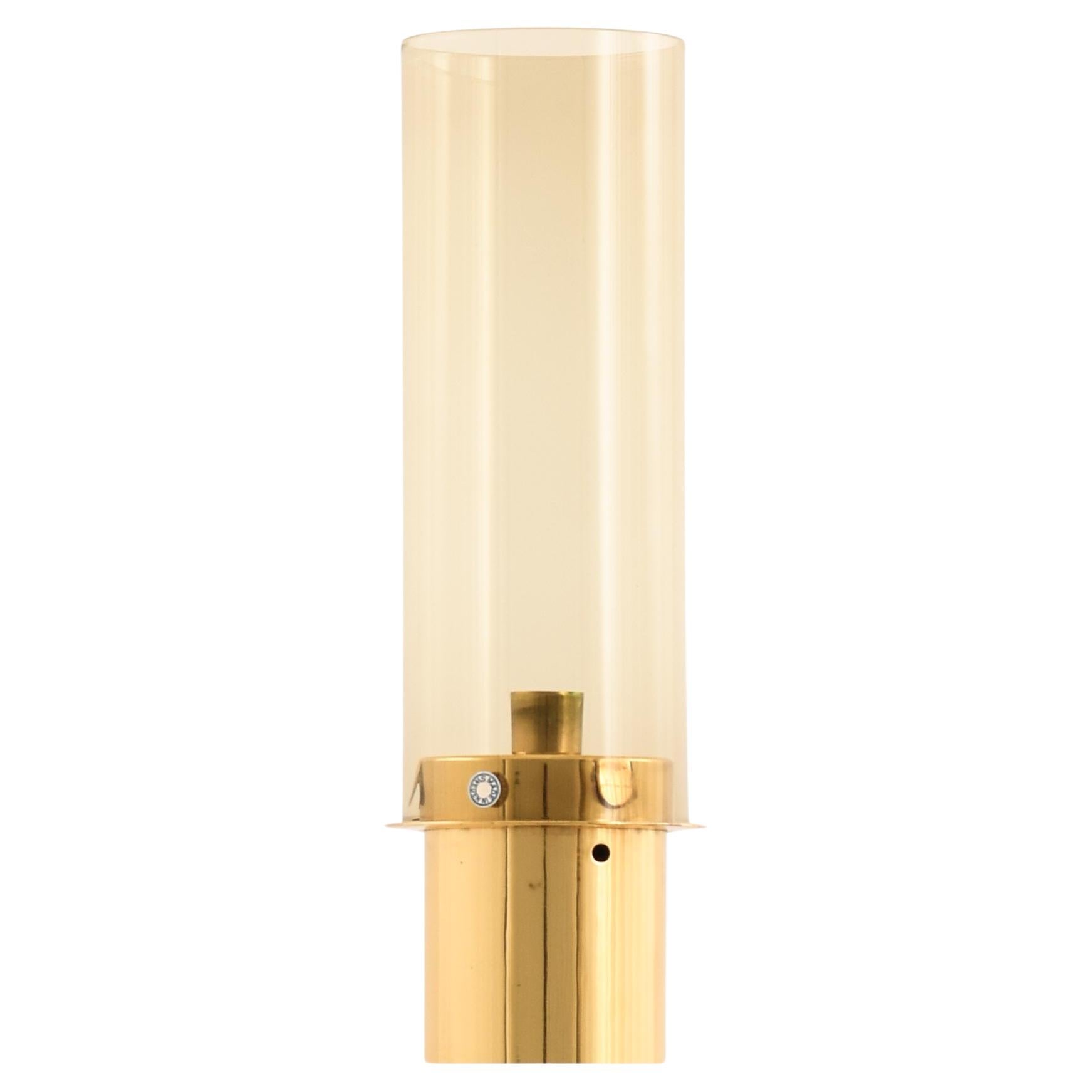 Candlestick in Brass and Glass by Hans-Agne Jakobsson, 1960s